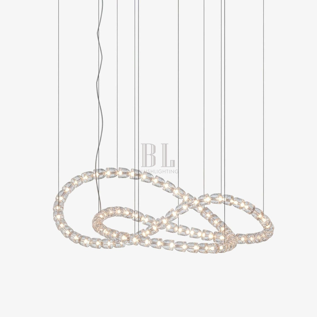 Gabriel Chandelier J - 81 Lights ∅ 65.2″ x H 24.8″ / Dia 165.5cm x H 63cmClear & ChromeWarm Lightcasivra