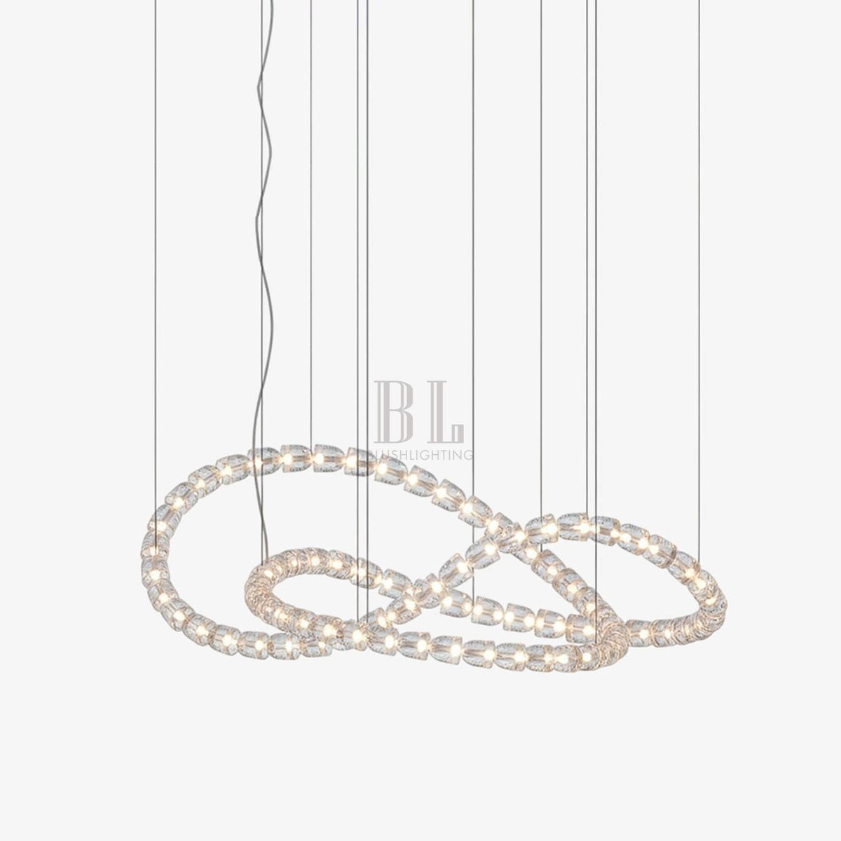 Gabriel Chandelier J - 81 Lights ∅ 65.2″ x H 24.8″ / Dia 165.5cm x H 63cmClear & ChromeWarm Lightcasivra