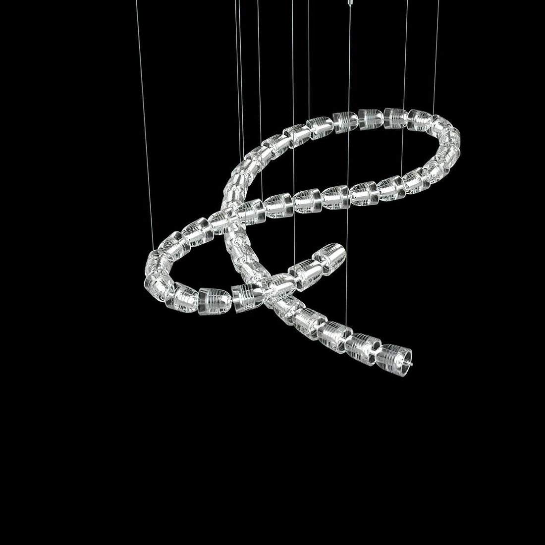 Gabriel Chandelier J - 81 Lights ∅ 65.2″ x H 24.8″ / Dia 165.5cm x H 63cmClear & ChromeWarm Lightcasivra
