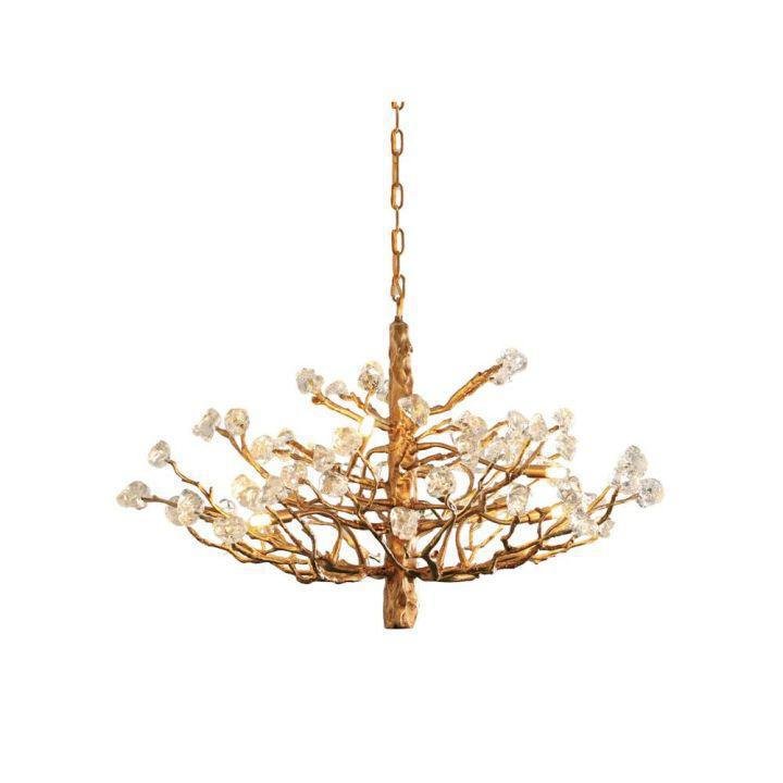 Gemstone Branch Chandelier - 8heads size: L 23.6″(60cm) x H 21.7″(55cm)casivra