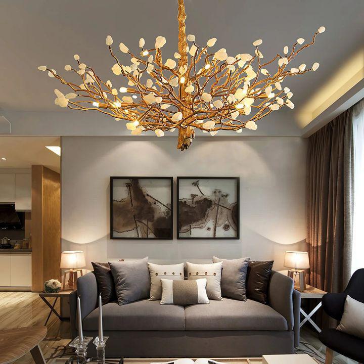 Gemstone Branch Chandelier - 16heads size: L 51.2″(130cm) x H 21.7″(55cm)casivra