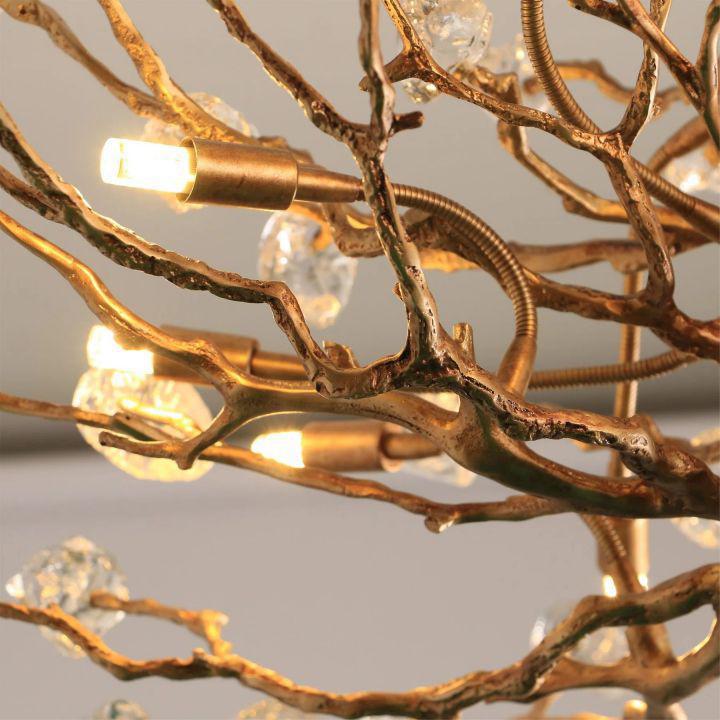 Gemstone Branch Chandelier - 16heads size: L 51.2″(130cm) x H 21.7″(55cm)casivra