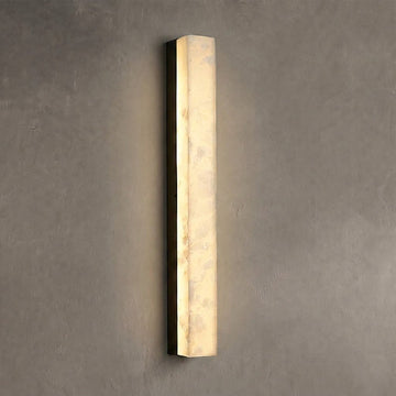 Geometric Alabaster Wall Lamp - L 3.1” x W 3.1“ x H 31.5“Black & WhiteWarm Lightcasivra