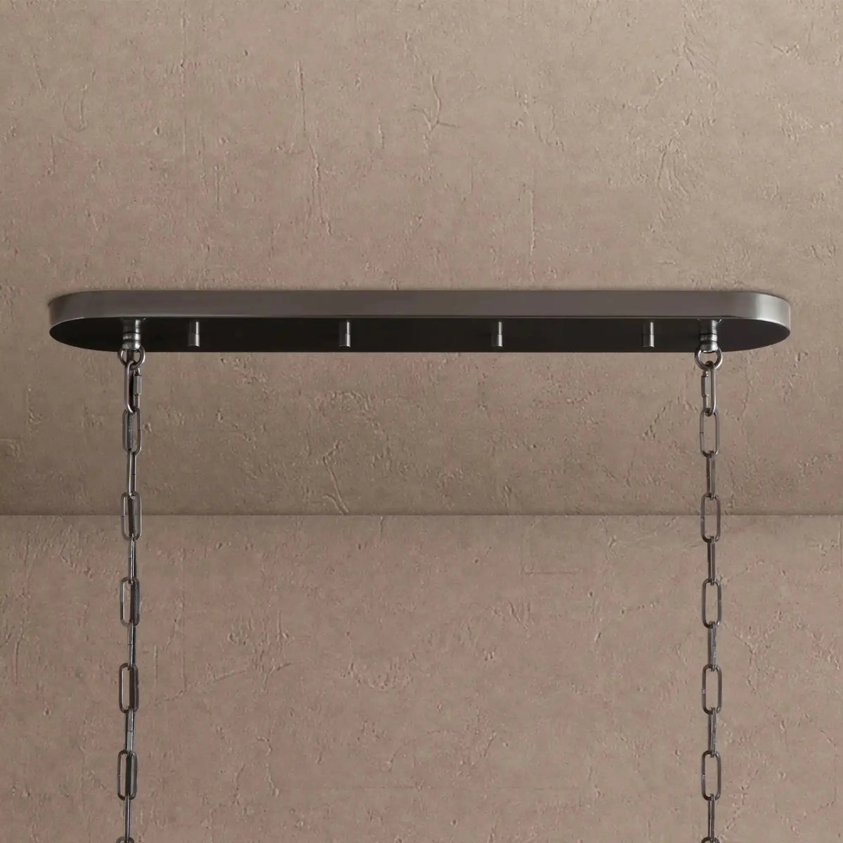 Ghiaccio Glass Oval Chandelier 54''65'' - Lacquered Burnished BrassSmoke65"casivra