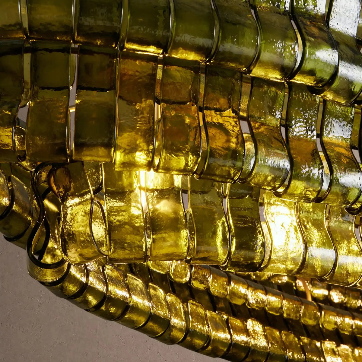 Grigio Glass Oval Chandelier 54''65'' - Matte BlackGreen54"casivra