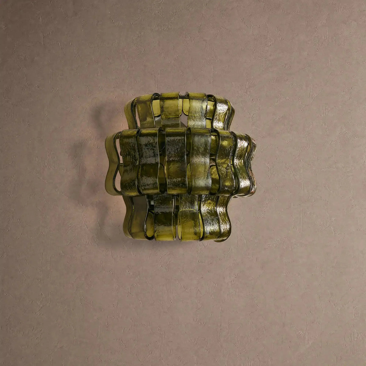 Grigio Glass Wall Sconce - Matte BlackGreencasivra