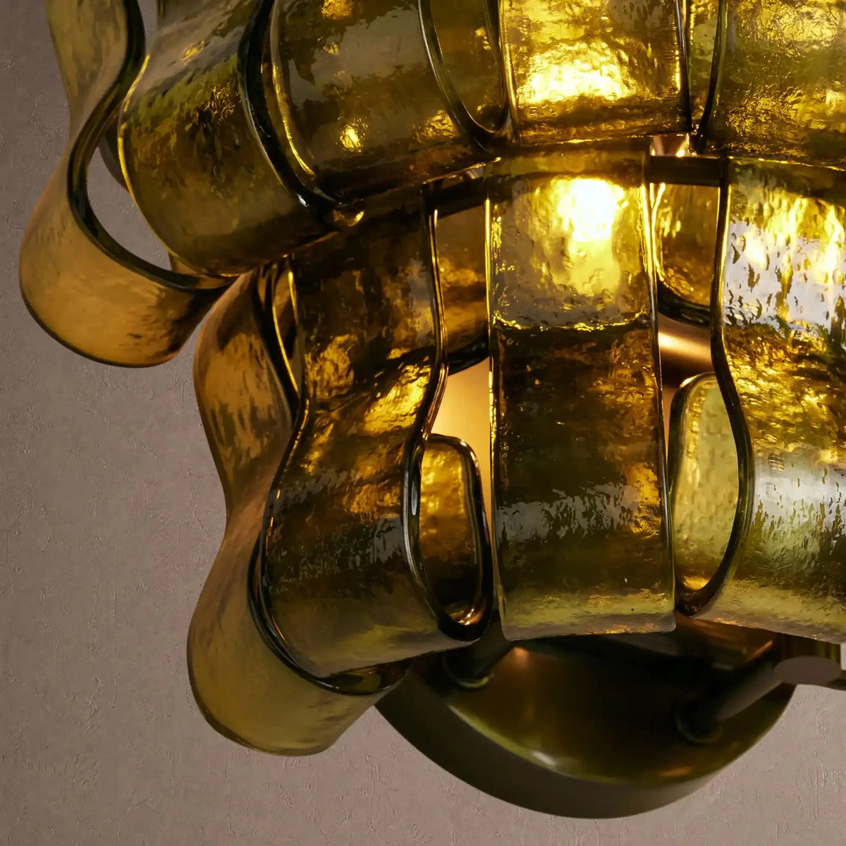 Grigio Glass Wall Sconce - Matte BlackGreencasivra