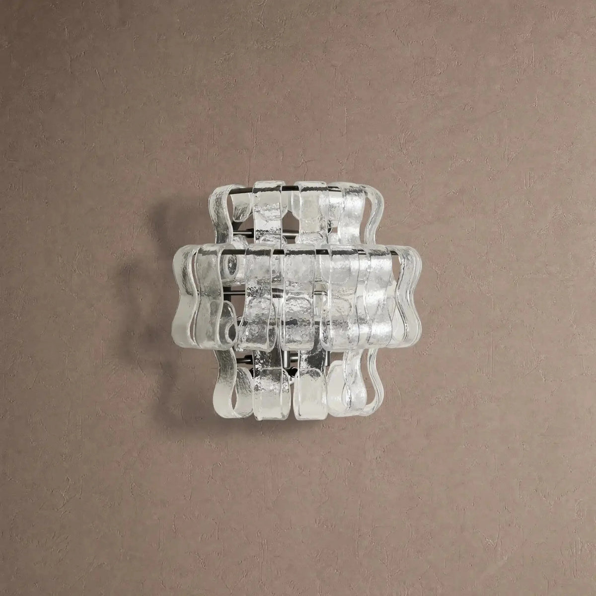 Grigio Glass Wall Sconce - Matte BlackClearcasivra