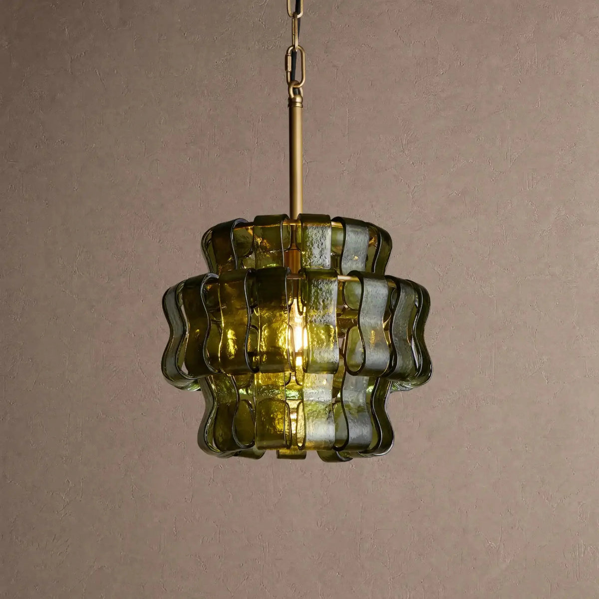 Grigio Pendant Light - BrassGreencasivra