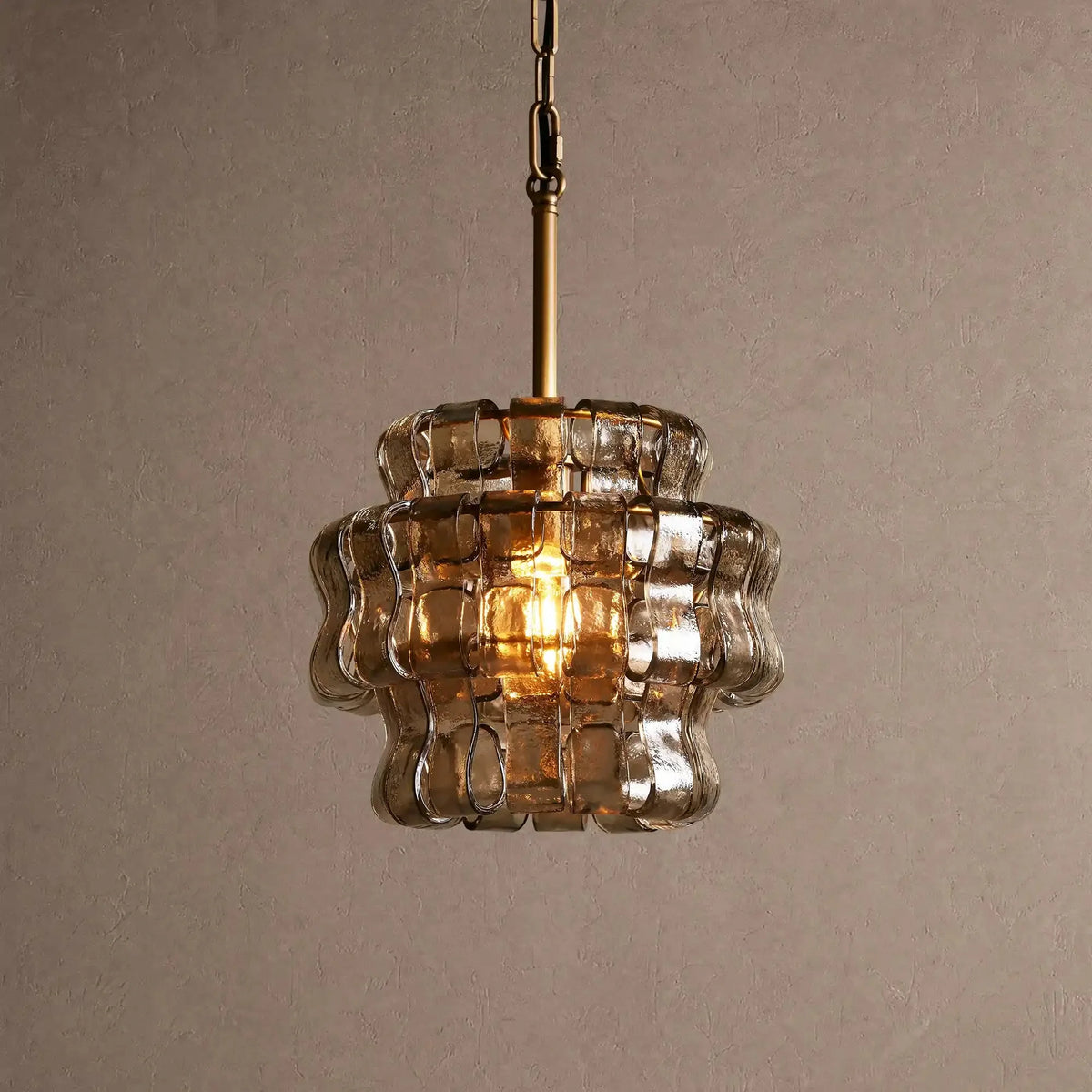 Grigio Pendant Light - BrassSmokecasivra