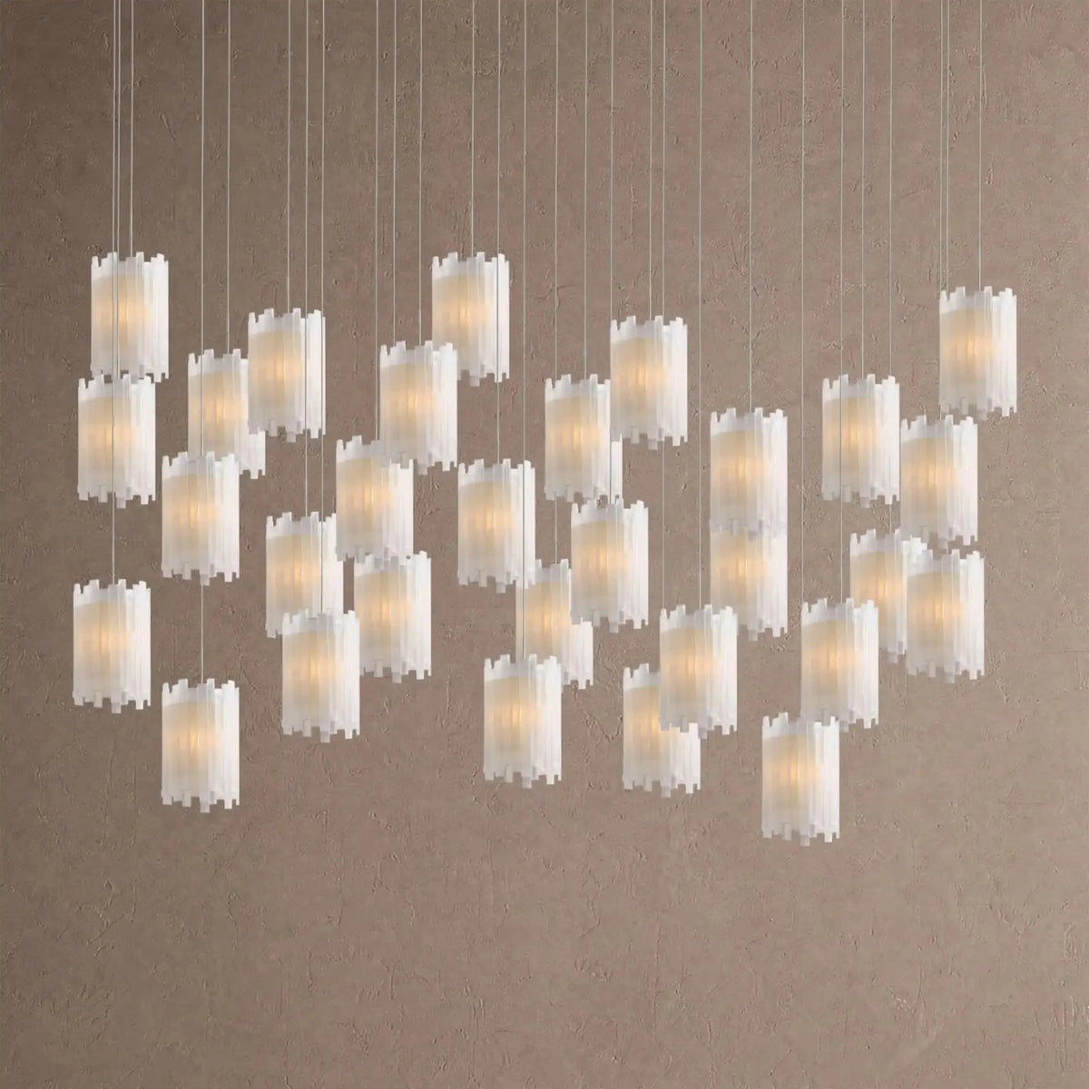 Gemma Rectangular Chandelier 15/30-Light - 30-Lightcasivra