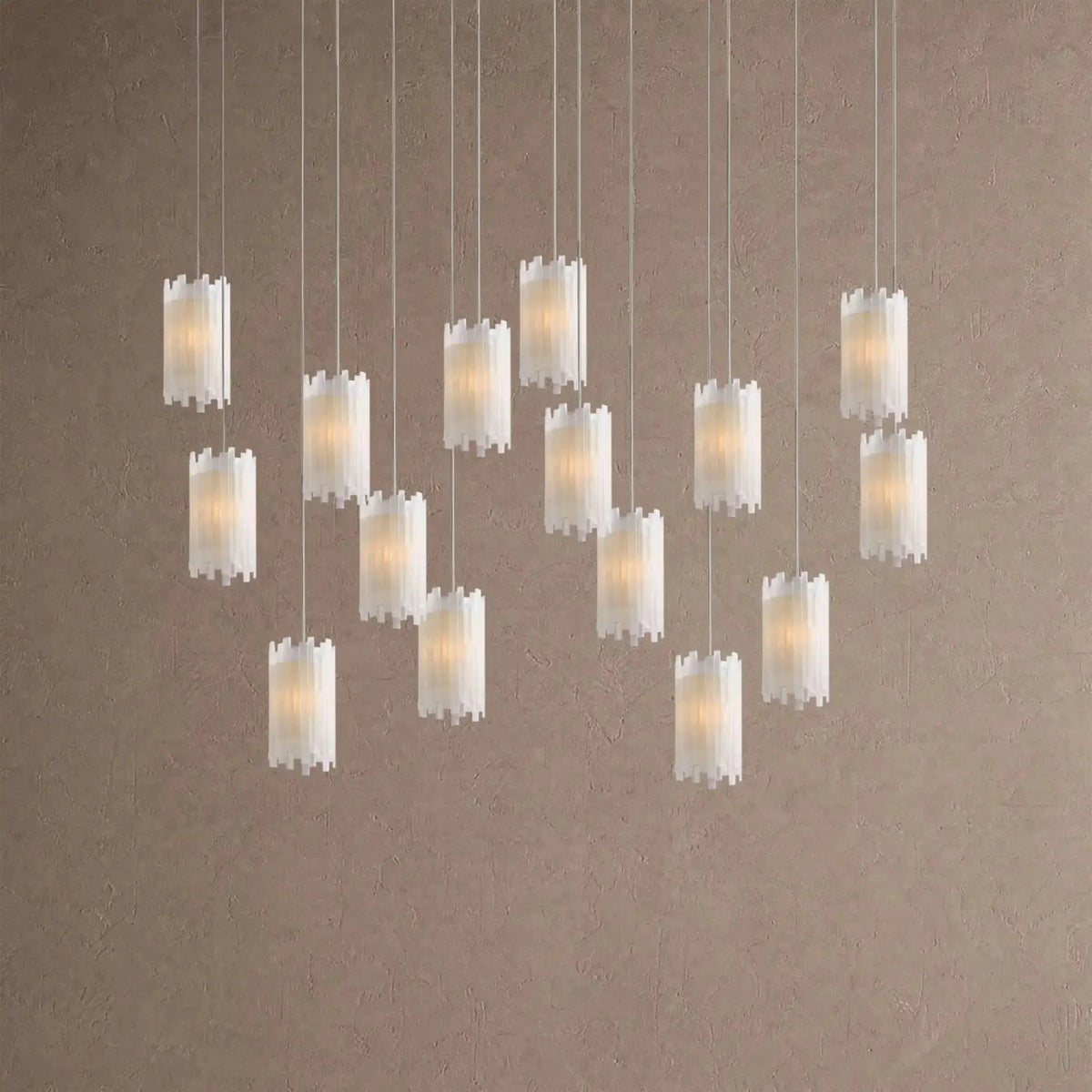 Gemma Rectangular Chandelier 15/30-Light - 15-Lightcasivra