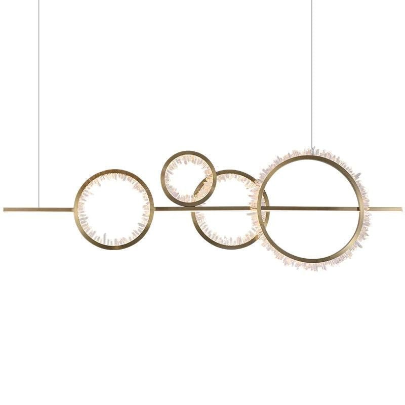 Gina Rock Crystal Gear Chandelier - 3 Ringscasivra
