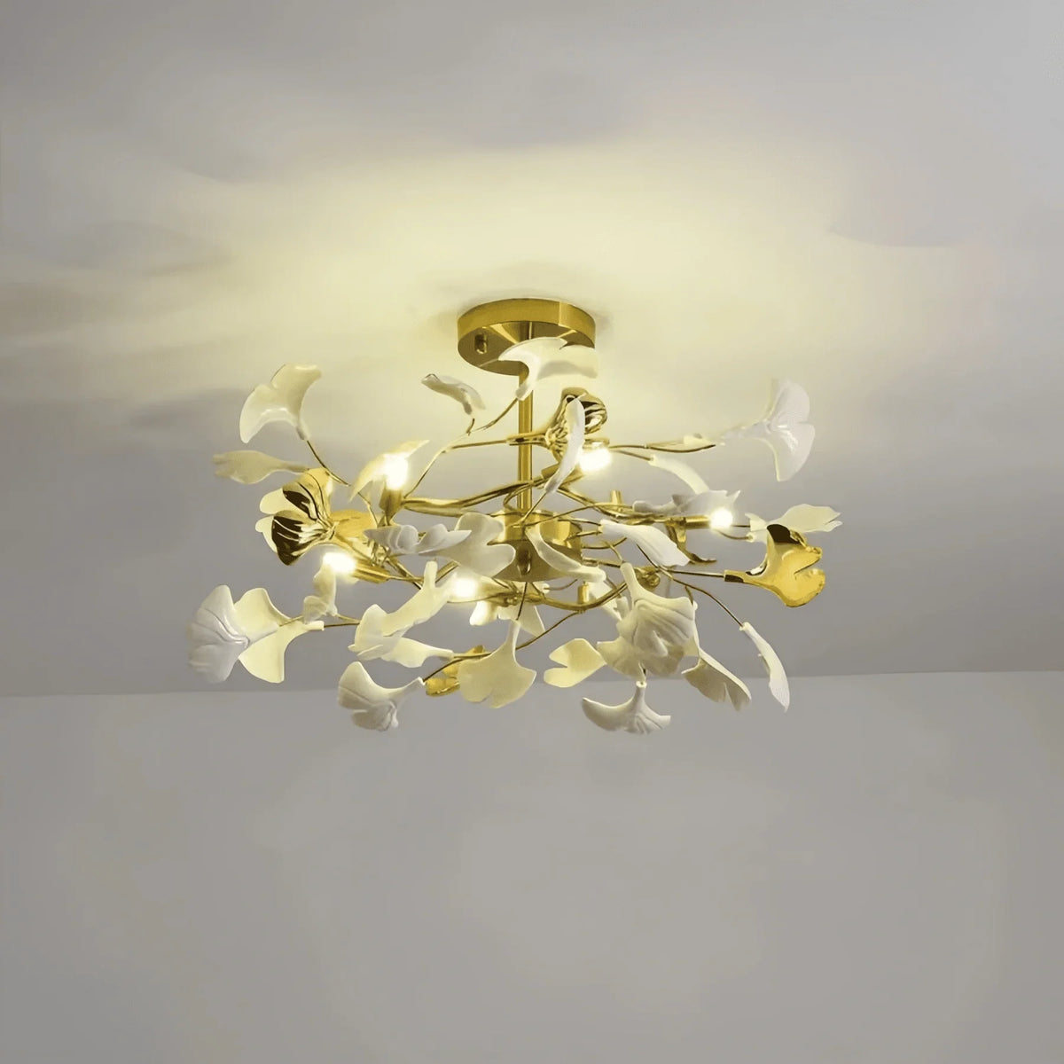 Gingko Luxury Chandelier Style B - Dia 23.6″(60cm) x H 11.8″(30cm) ( G9*6 )casivra