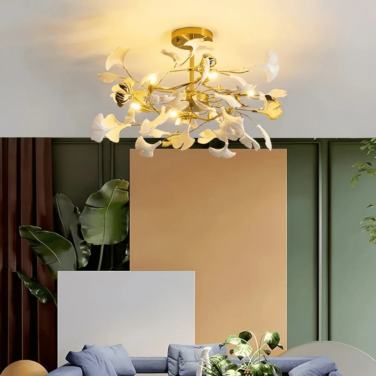 Gingko Luxury Chandelier Style B - Dia 39.4″(100cm) x H 11.8″(30cm) ( G9*10 )casivra