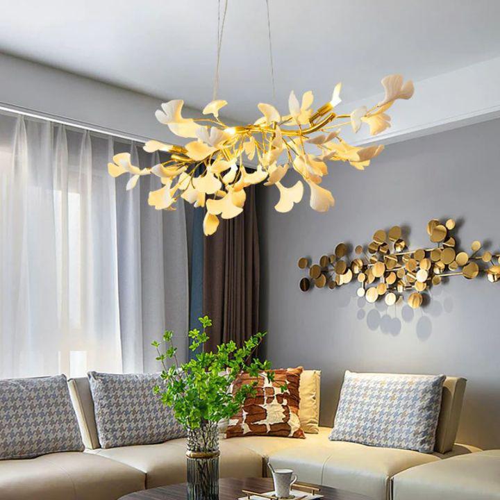 Ginkgo Luxury Chandelier Style C - L 31.5″(80cm) x W 17.7″(45cm) x H 13.8″(35cm) (G9*6)casivra
