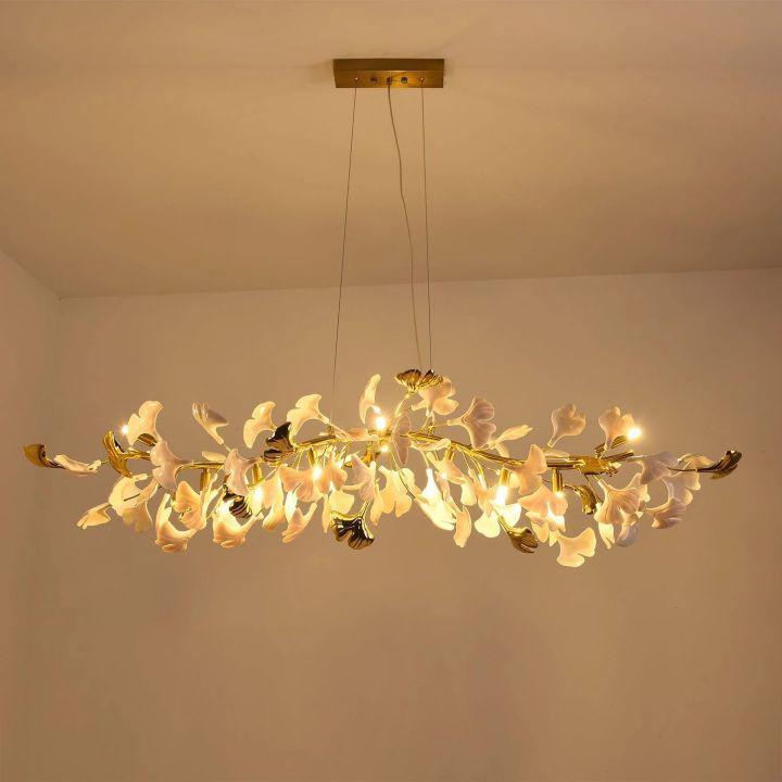 Ginkgo Luxury Chandelier Style C - L 39.4″(100cm) x W 17.7″(45cm) x H 15.7″(40cm) (G9*8)casivra
