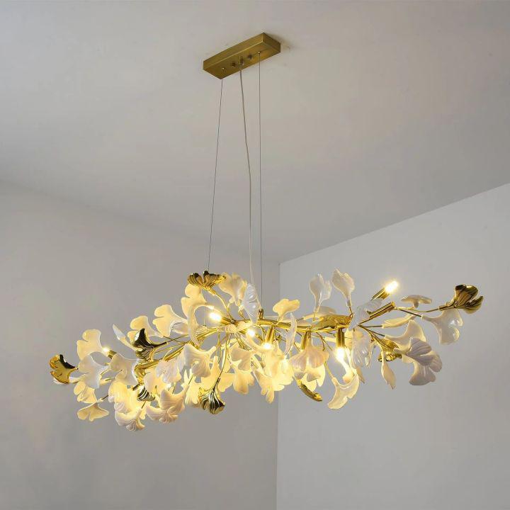 Ginkgo Luxury Chandelier Style C - L 47.2″(120cm) x W 17.7″(45cm) x H 15.7″(40cm) (G9*10)casivra