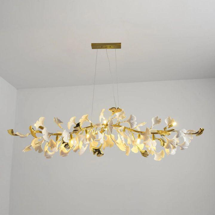 Ginkgo Luxury Chandelier Style C - L 47.2″(120cm) x W 17.7″(45cm) x H 15.7″(40cm) (G9*10)casivra