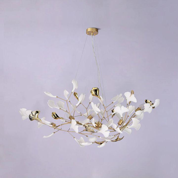 Ginkgo Luxury Chandelier Style D - 8 Lights: L 39.4''(100cm) x H 17.7''(45cm)casivra
