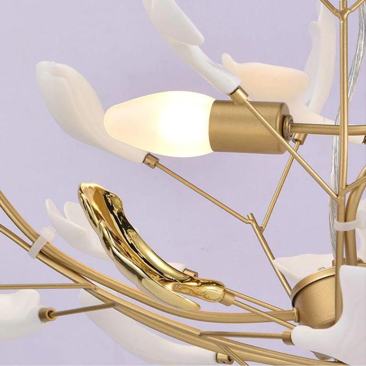 Ginkgo Luxury Chandelier Style D - 8 Lights: L 39.4''(100cm) x H 17.7''(45cm)casivra