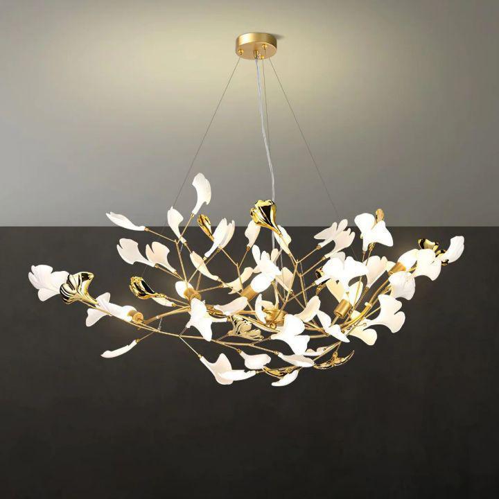 Ginkgo Luxury Chandelier Style D - 8 Lights: L 39.4''(100cm) x H 17.7''(45cm)casivra