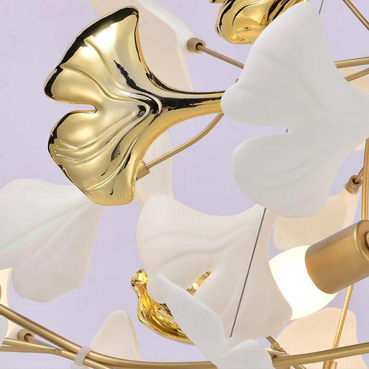 Ginkgo Luxury Chandelier Style D - 8 Lights: L 39.4''(100cm) x H 17.7''(45cm)casivra
