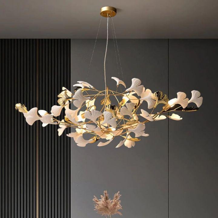 Ginkgo Luxury Chandelier Style D - 8 Lights: L 39.4''(100cm) x H 17.7''(45cm)casivra