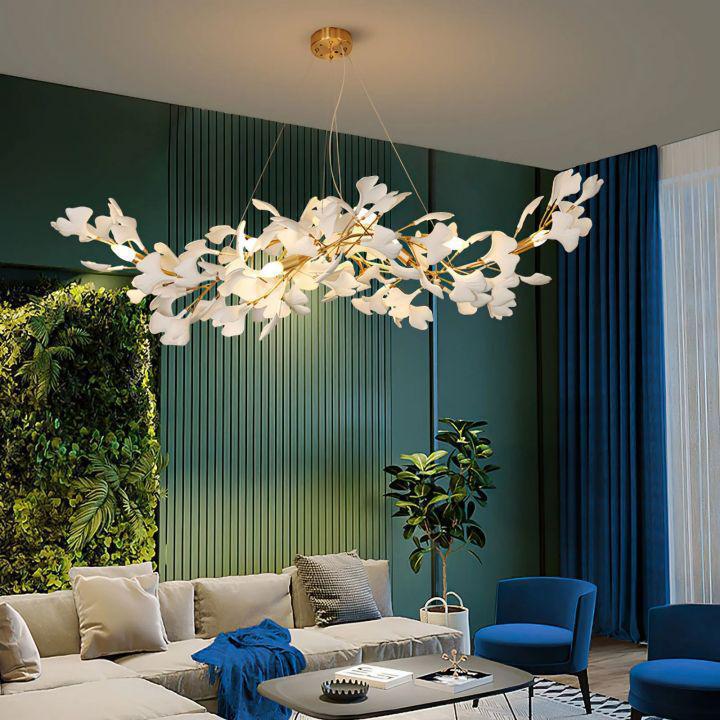 Ginkgo Luxury Chandelier Style F - 10 Lights: L 47.2''(120cm) x W19.7''(50cm) x H 59''(150cm)casivra