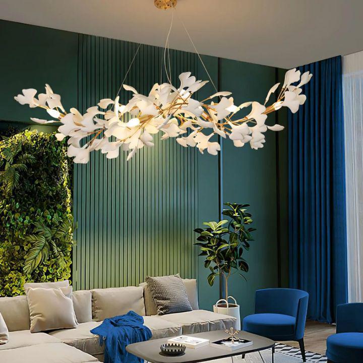 Ginkgo Luxury Chandelier Style F - 12 Lights: L 59''(150cm) x W21.7''(55cm) x H 59''(150cm)casivra