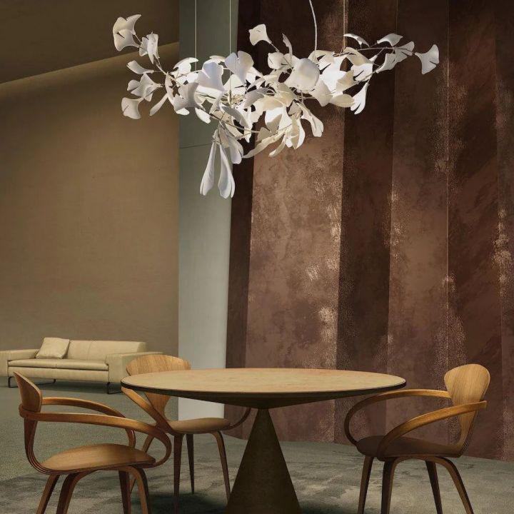 Ginkgo Luxury Chandelier Style G - 6 Lights: L 39.4''(100cm) x H 15.7''(40cm)59''(150cm)casivra