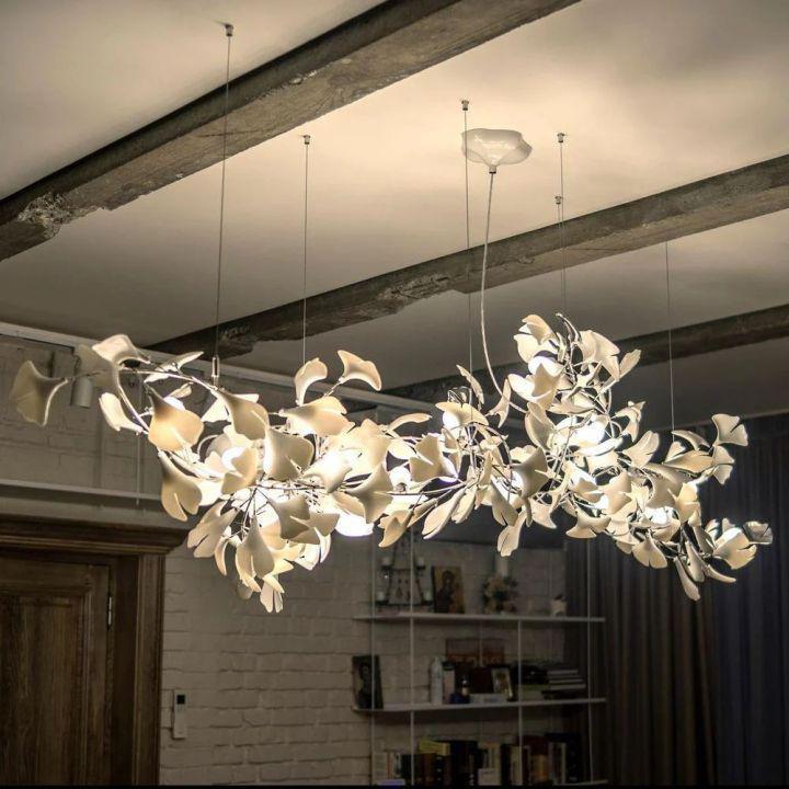 Ginkgo Luxury Chandelier Style G - 6 Lights: L 39.4''(100cm) x H 15.7''(40cm)59''(150cm)casivra