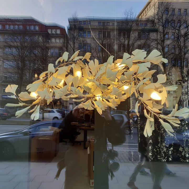 Ginkgo Luxury Chandelier Style G - 6 Lights: L 39.4''(100cm) x H 15.7''(40cm)59''(150cm)casivra