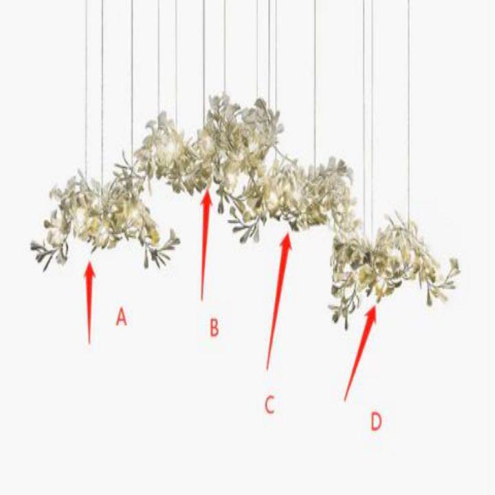 Ginkgo Luxury Chandelier Style H - 20 Lights: L 118.1(300cm) x H 78.7(200cm)casivra