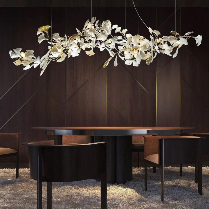 Ginkgo Luxury Chandelier Style I - 6 Lights: L 23.6''(60cm) X H 15.7''(40cm)casivra