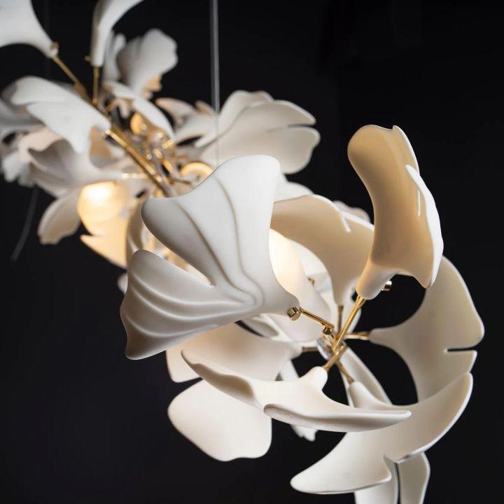 Ginkgo Luxury Chandelier Style I - 6 Lights: L 23.6''(60cm) X H 15.7''(40cm)casivra