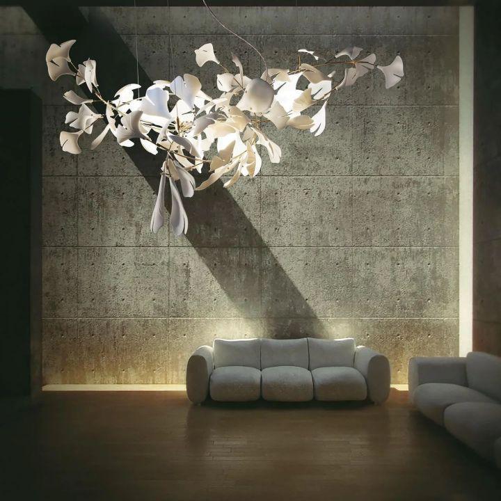 Ginkgo Luxury Chandelier Style I - 6 Lights: L 23.6''(60cm) X H 15.7''(40cm)casivra