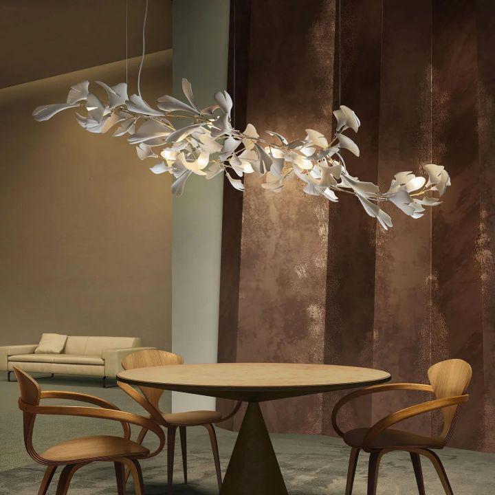 Ginkgo Luxury Chandelier Style I - 6 Lights: L 23.6''(60cm) X H 15.7''(40cm)casivra