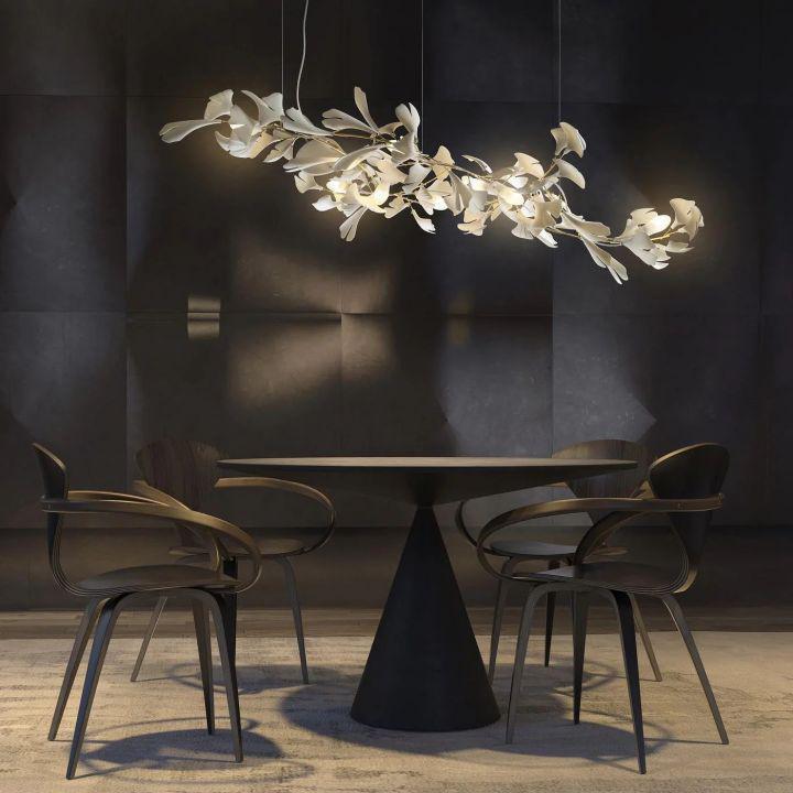 Ginkgo Luxury Chandelier Style I - 6 Lights: L 23.6''(60cm) X H 15.7''(40cm)casivra
