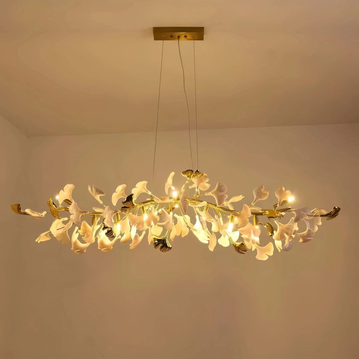 Ginkgo Luxury Linear Chandelier Style C - L 39.4″(100cm) x W 17.7″(45cm) x H 15.7″(40cm) (G9*8)casivra