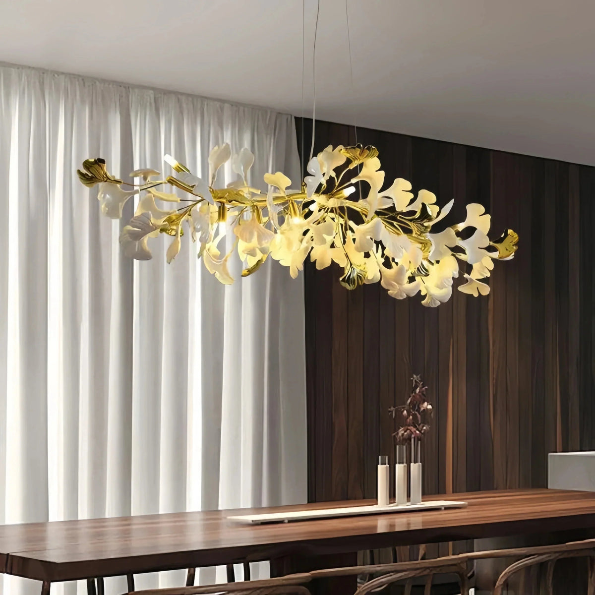 Ginkgo Luxury Linear Chandelier Style C - L 59″(150cm) x W 17.7″(45cm) x H 17.7″(45cm) (G9*12)casivra
