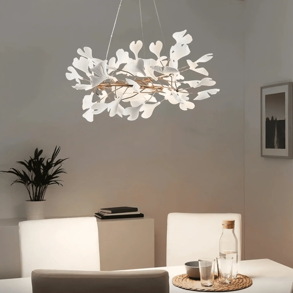 Ginkgo Round Chandelier - 24"casivra