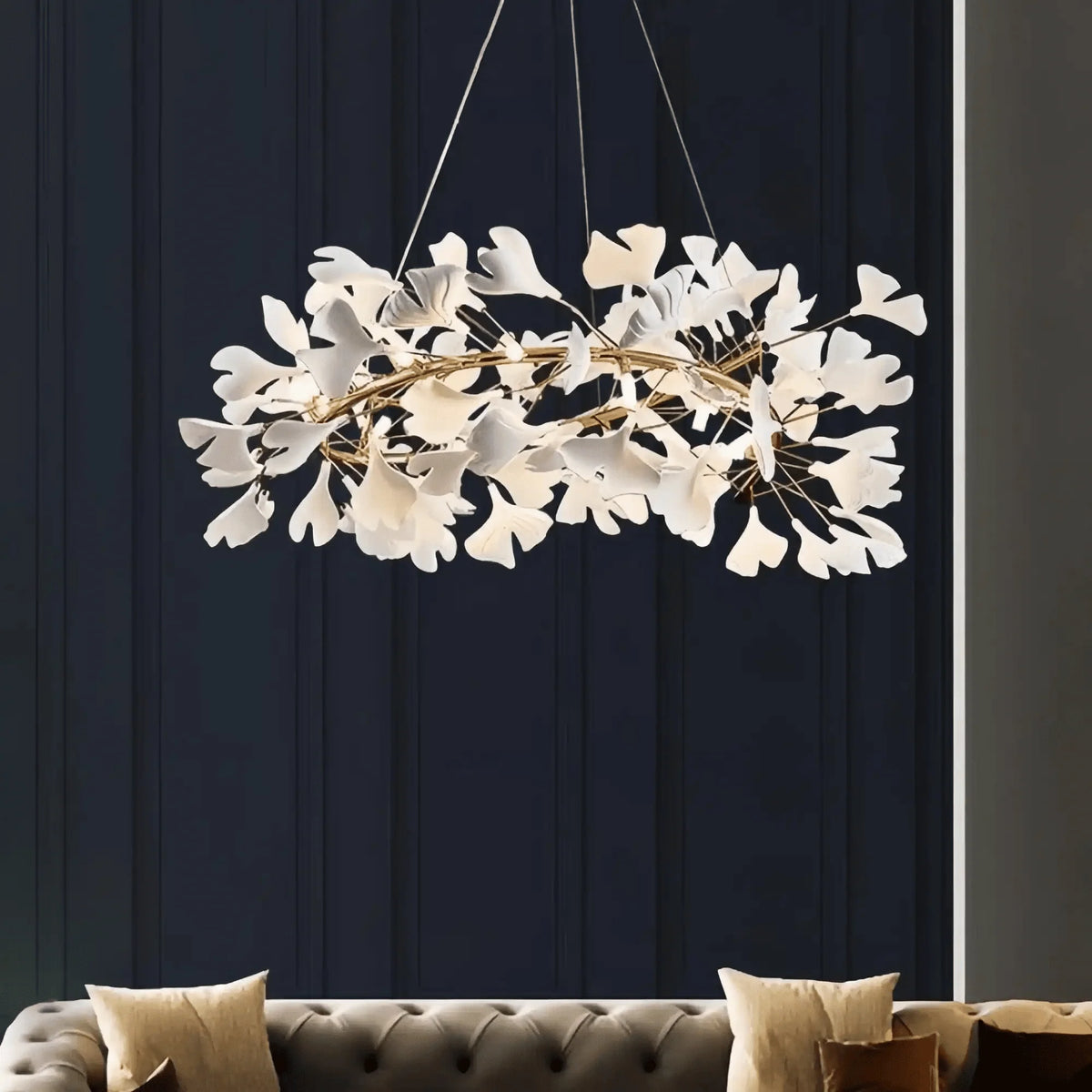 Ginkgo Round Chandelier - 24"casivra