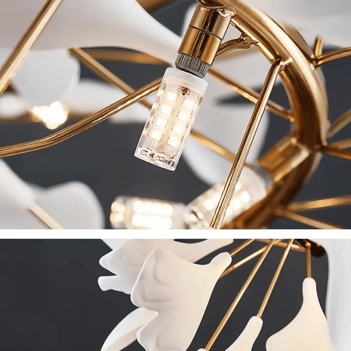 Ginkgo Round Chandelier - 24"casivra