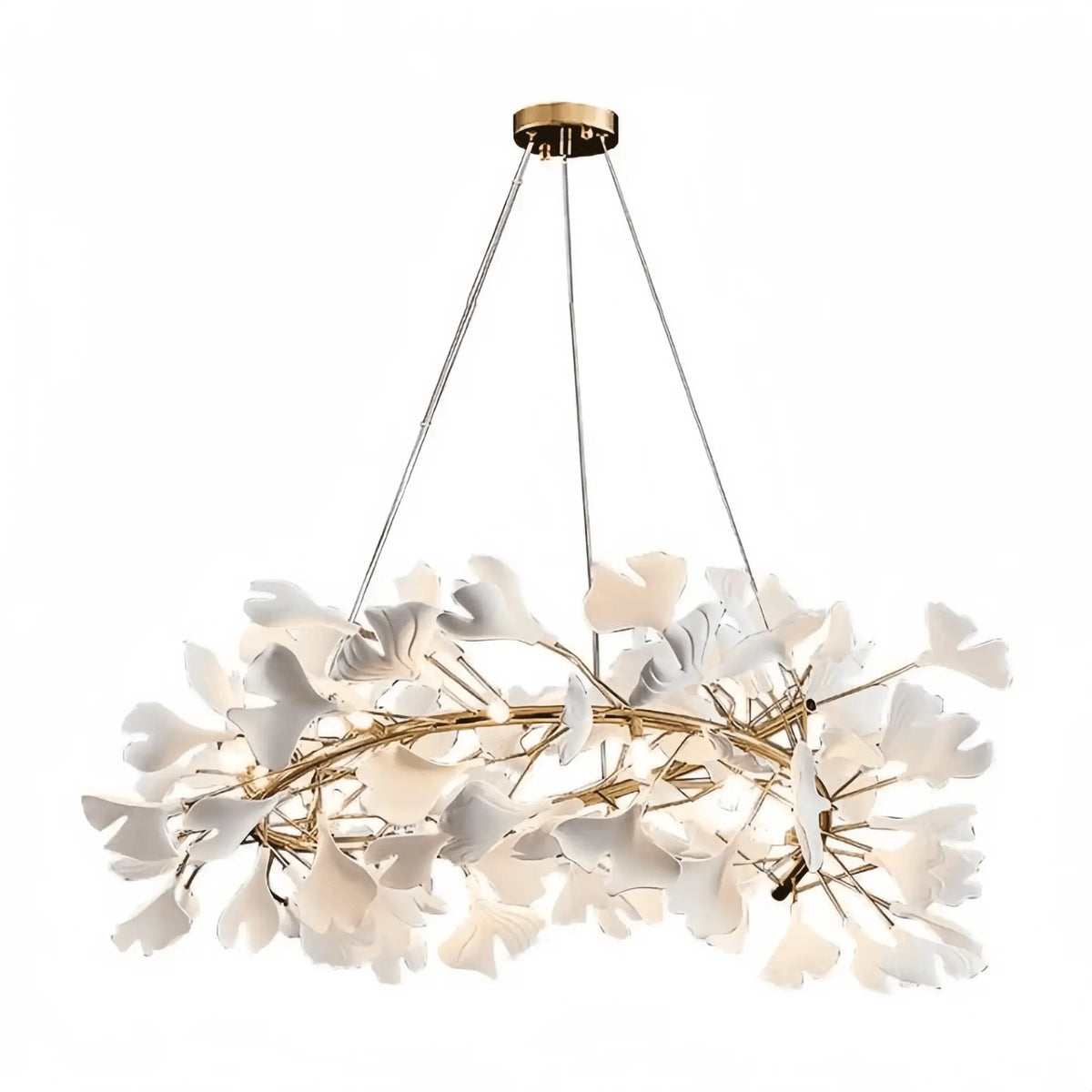 Ginkgo Round Chandelier - 24"casivra