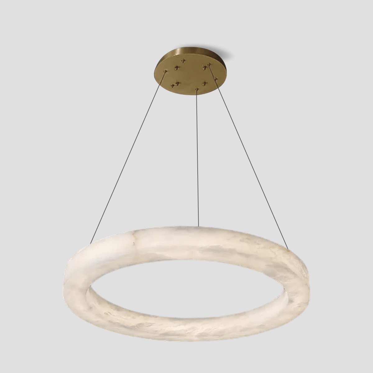 Glacera Alabaster Round Chandelier 19'' 27'' 36'' 60''D - D 35.4"Chromecasivra