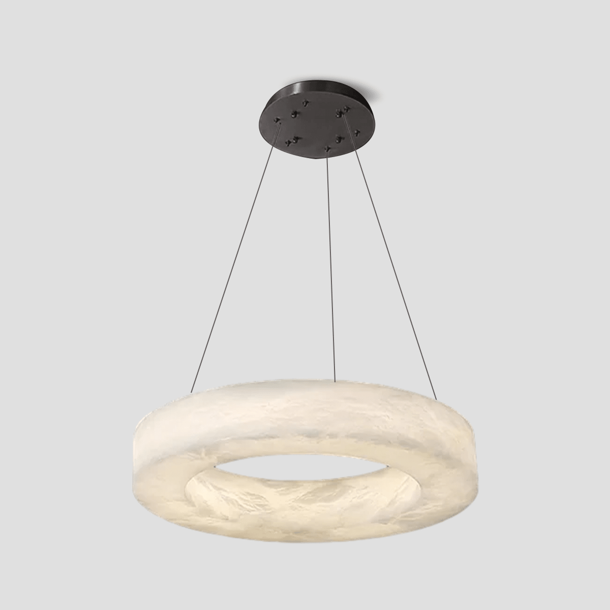Glacera Alabaster Round Chandelier 19'' 27'' 36'' 60''D - D 19.7"Bronzecasivra