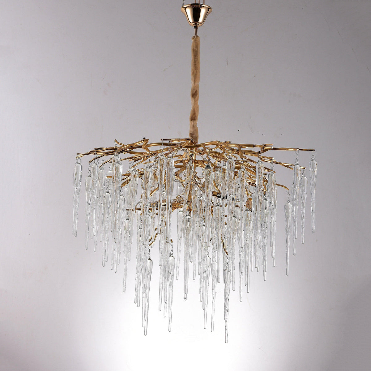 Glacier Organic Branch Round Chandelier - 20" diameterDark Coppercasivra