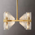 Arcachon Gear Crystal Rectangular Chandelier 54"