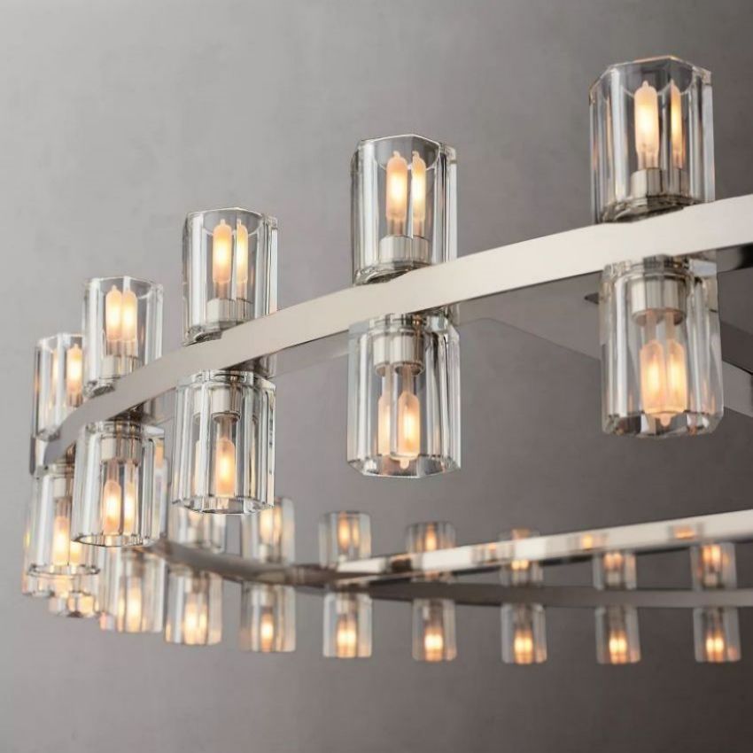 Arcachon Gear Crystal Round Chandelier 60"